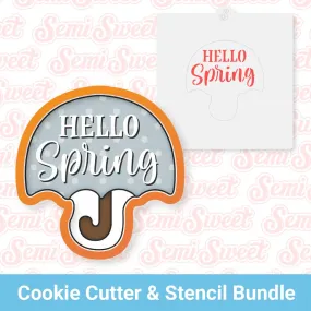 Umbrella Cookie Cutter & Stencil Bundle